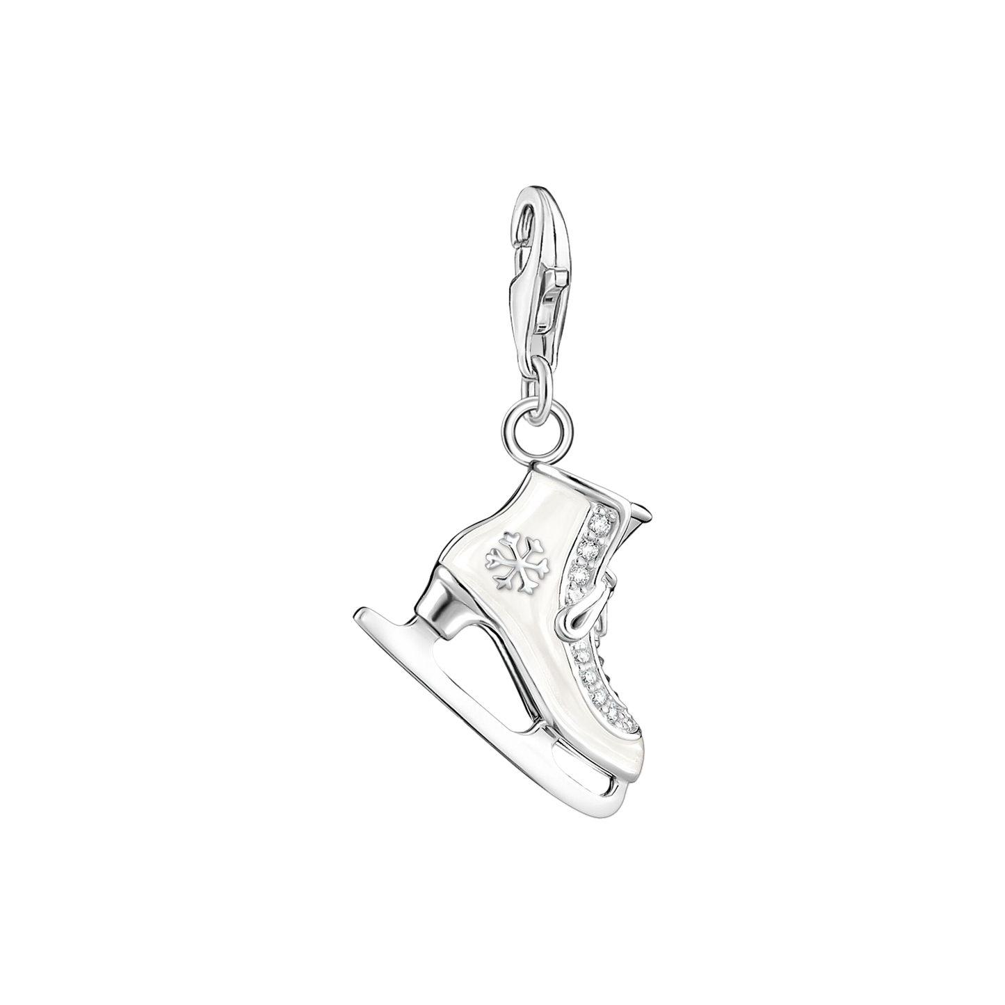 Charm-Anhänger Schlittschuh silber