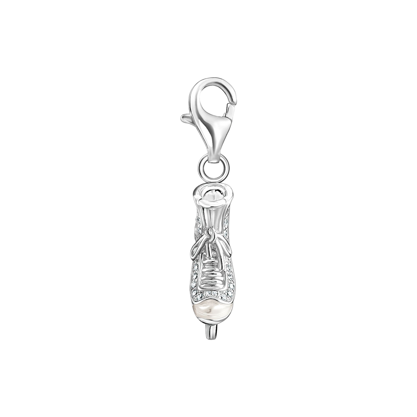 Charm-Anhänger Schlittschuh silber