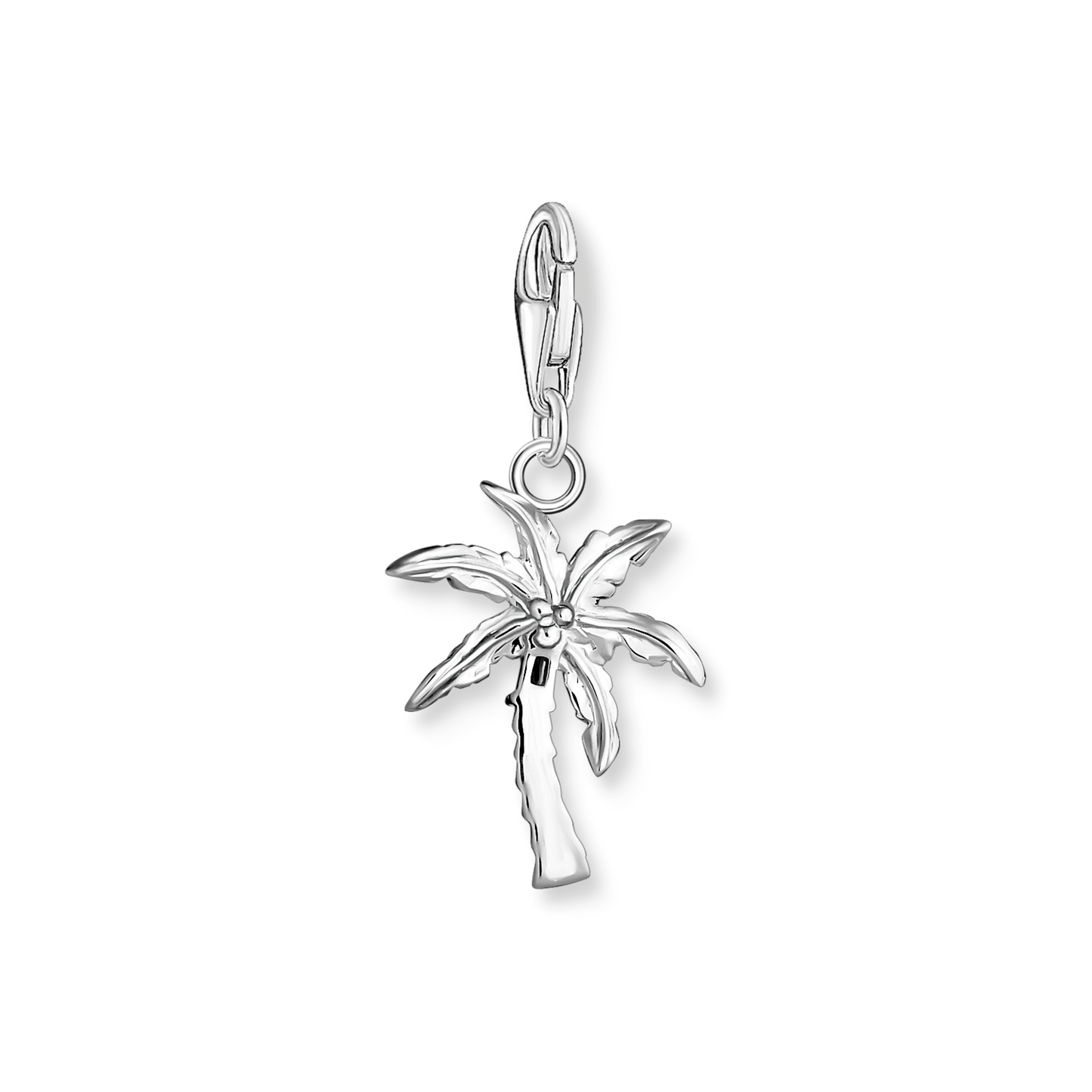 Charm-Anhänger bunte Palme Silber