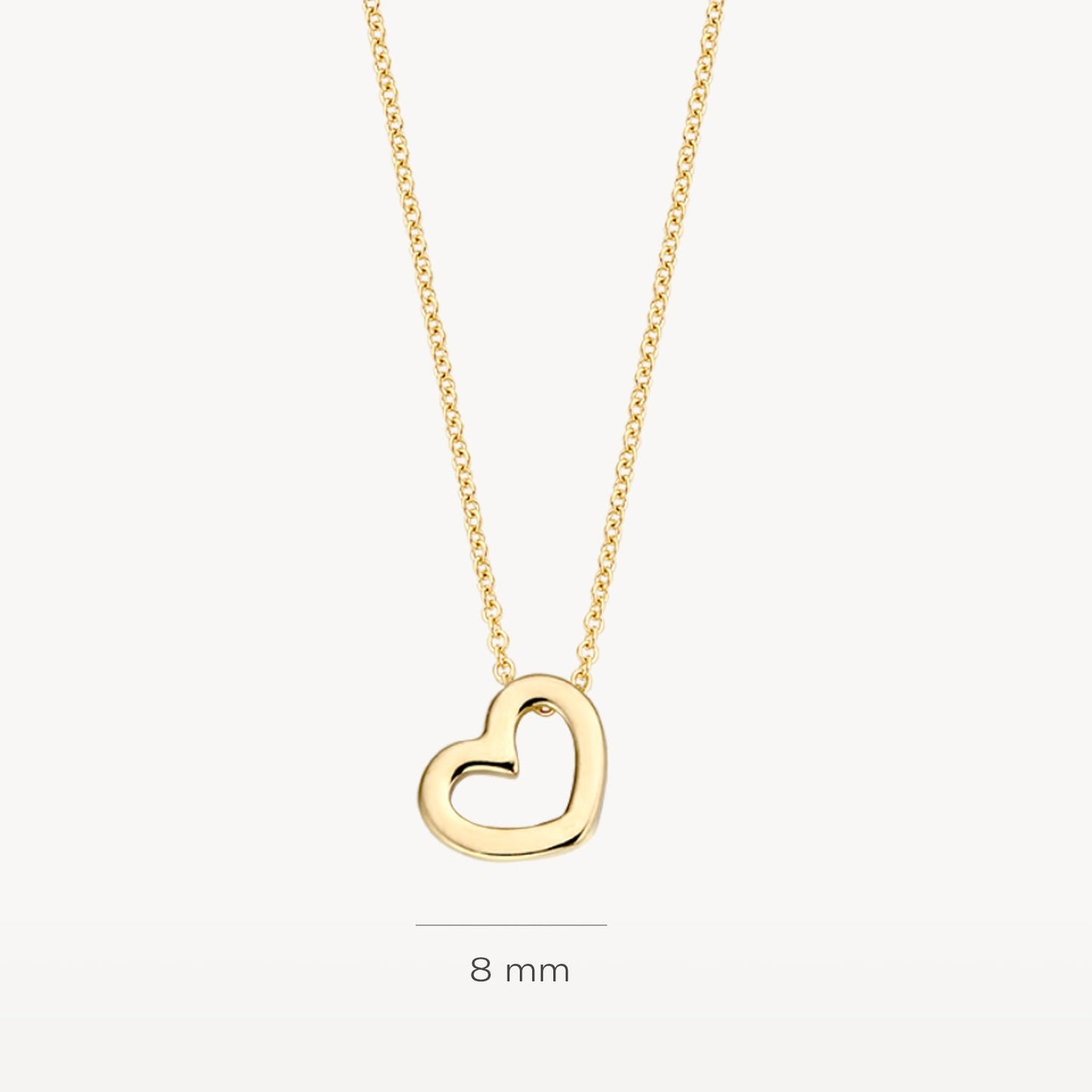 Halskette mit Herz aus 585 Gold