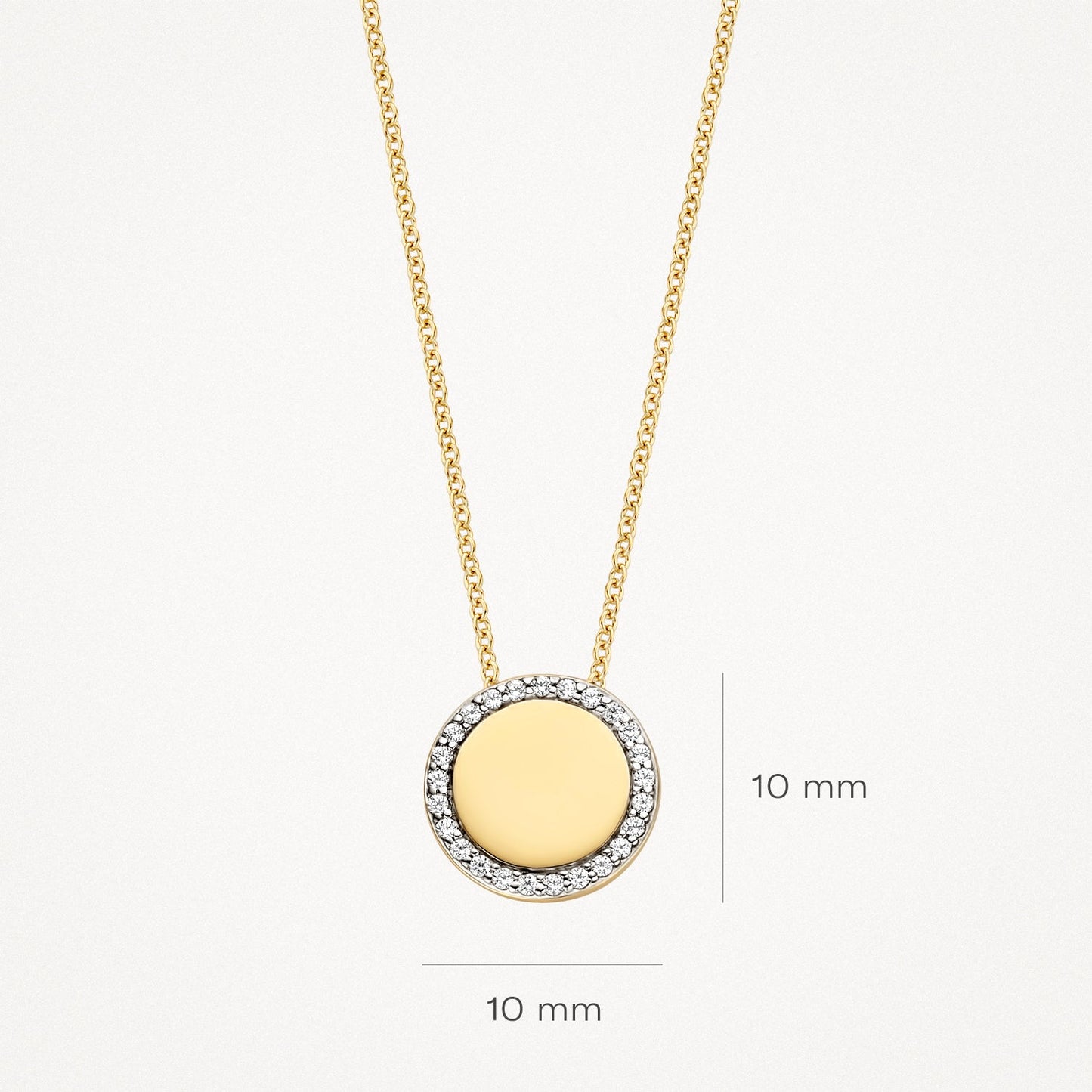 Halskette mit Medaillon aus 585 Gold
