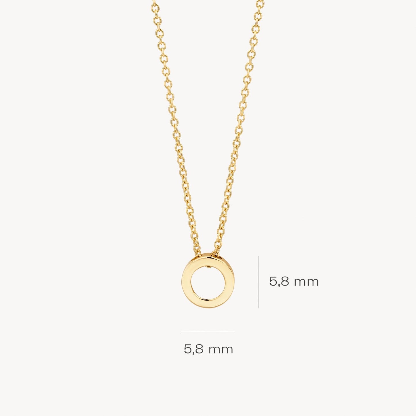 Halskette mit Ring aus 585 Gold