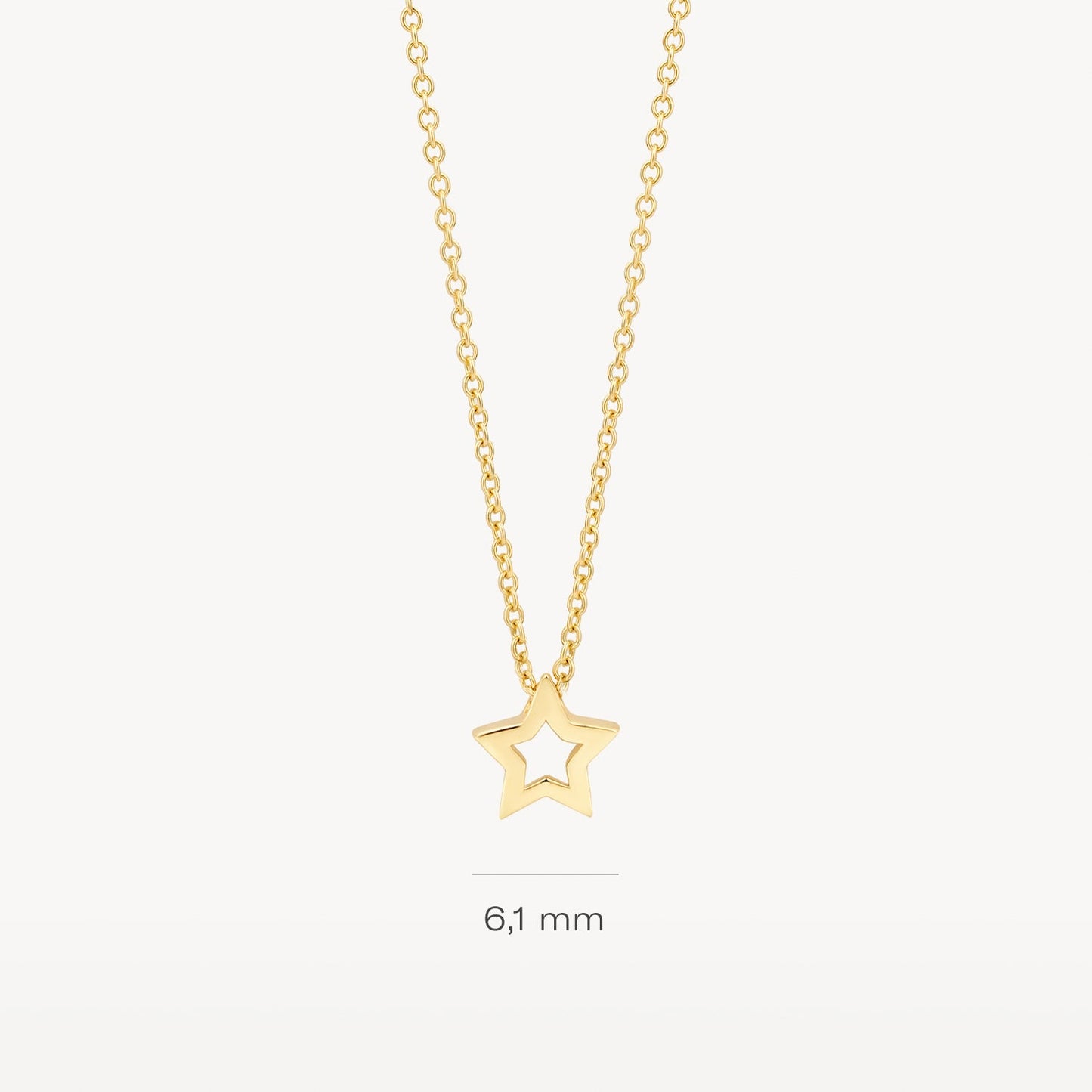 Halskette mit Stern aus 585 Gold