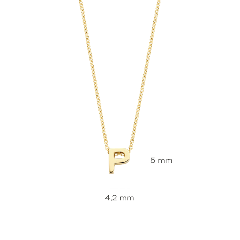 Gelbgoldenes P - PERDONA