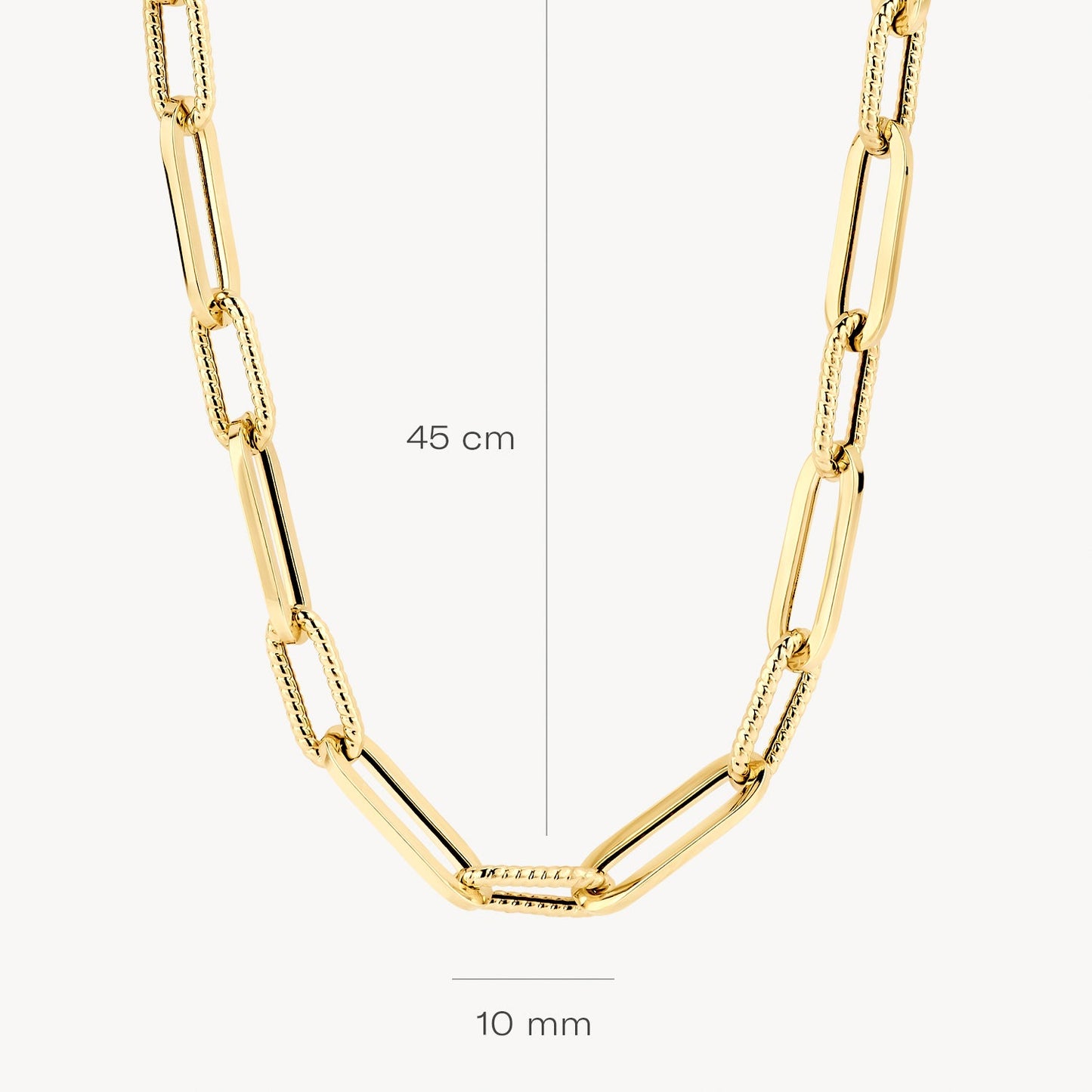 Halskette mit Kordelmuster in 585 Gold