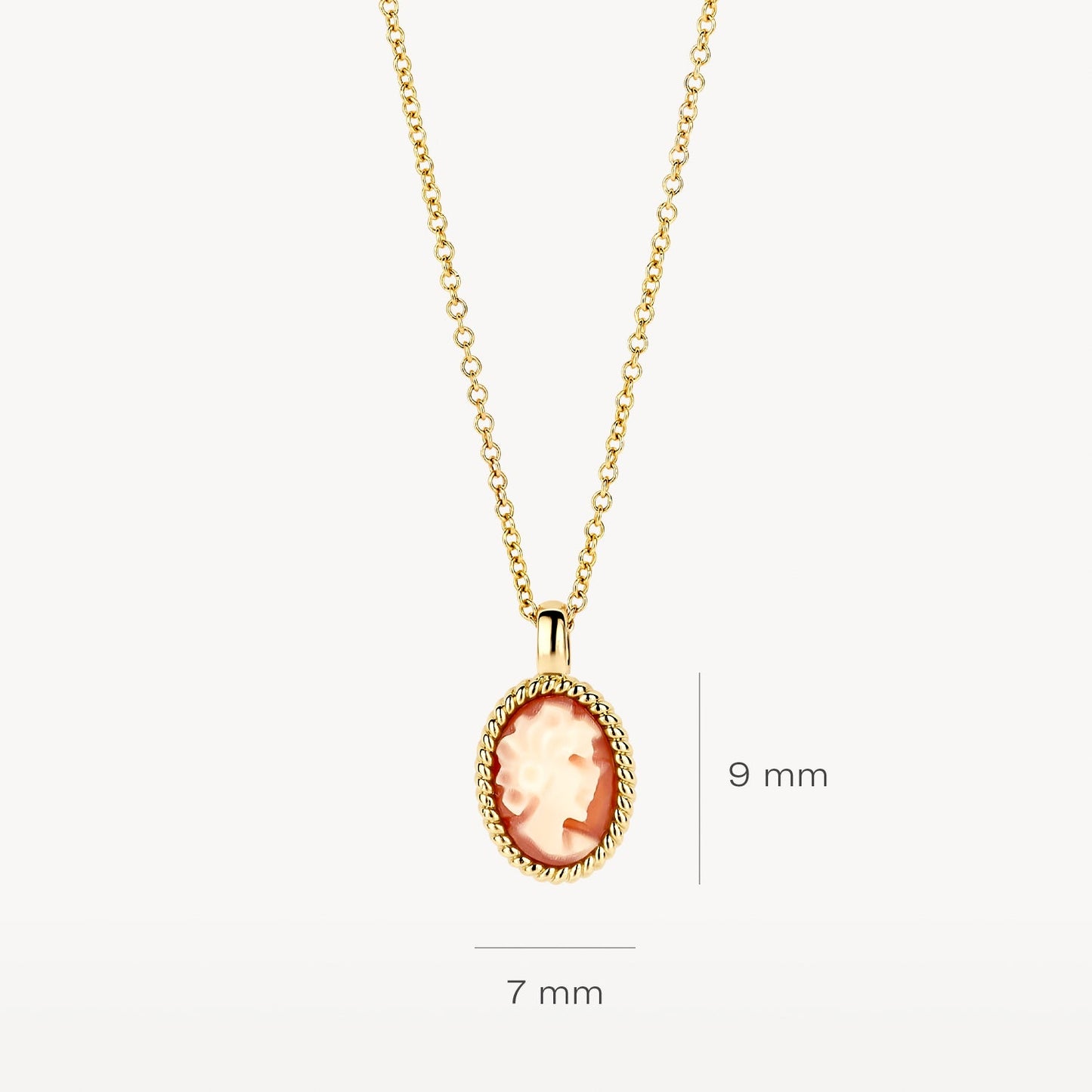 Halskette mit Kamee in 585 Gold