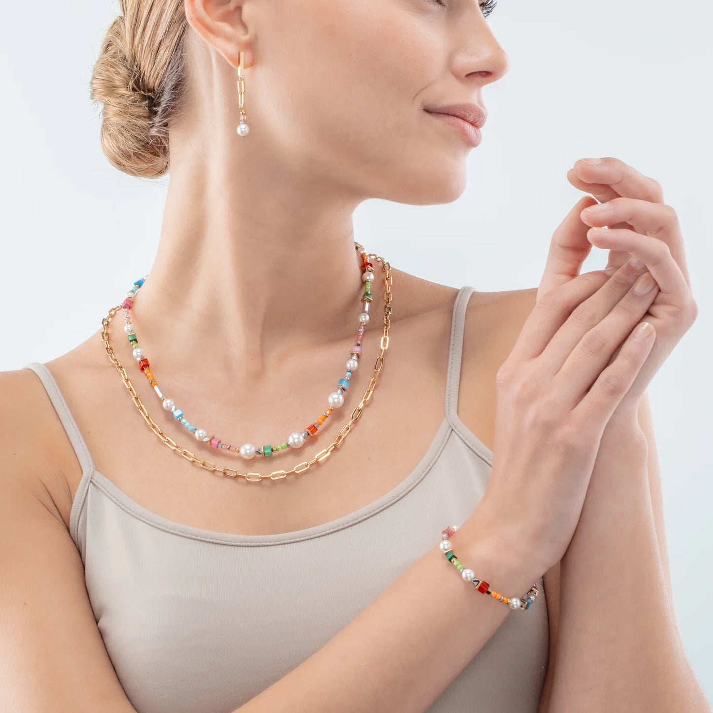 Armband Classic Layer gold-multicolor - PERDONA