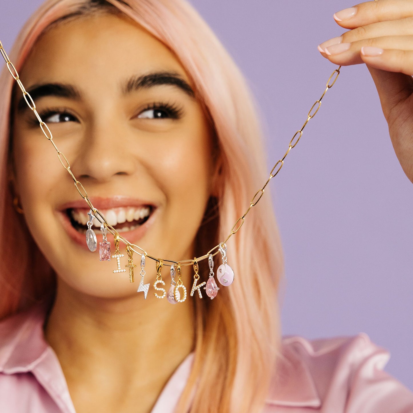 Charm-Anhänger Blitz silber