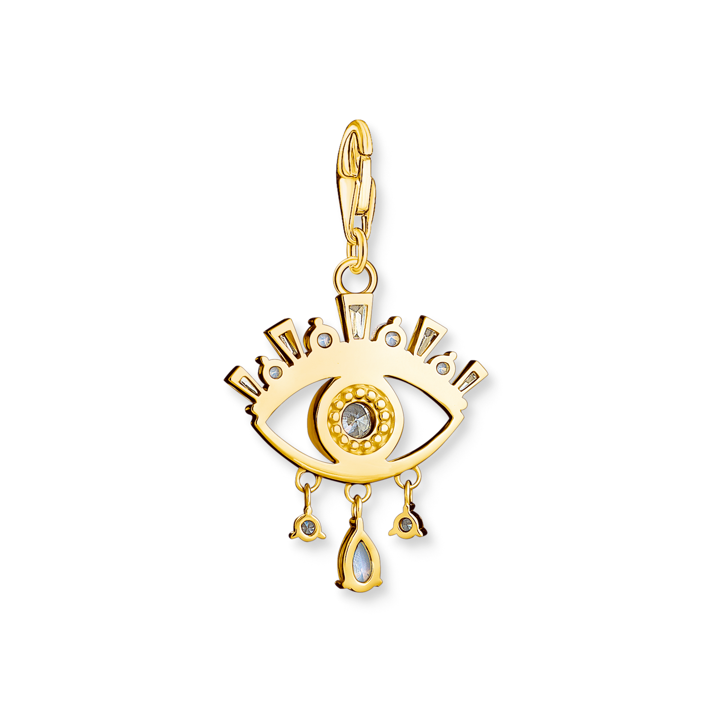 Charm-Anhänger blaues Auge vergoldet - PERDONA