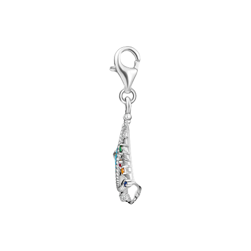 Charm-Anhänger türkises Segelboot Silber - PERDONA