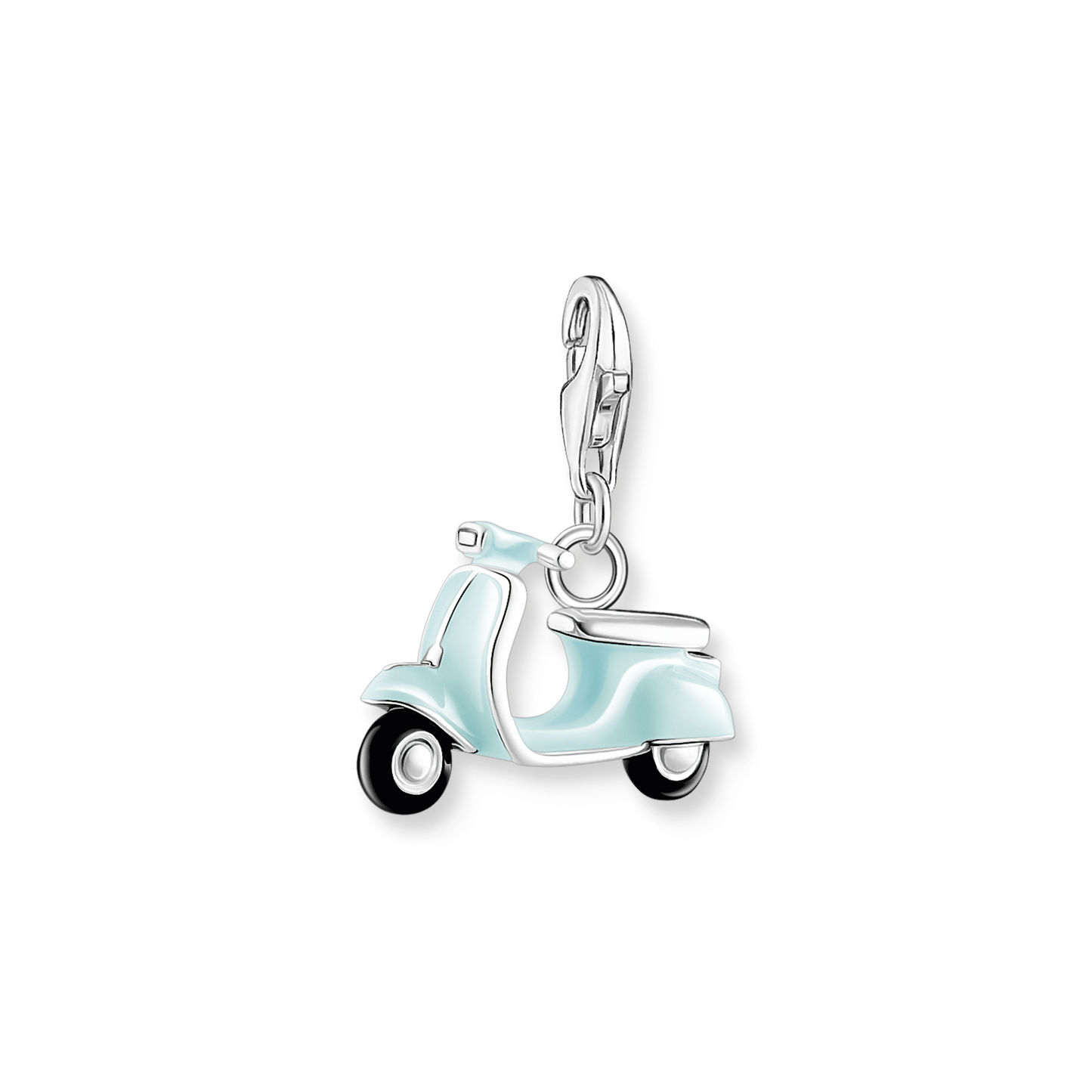 Charm-Anhänger türkiser Motorroller Silber - PERDONA