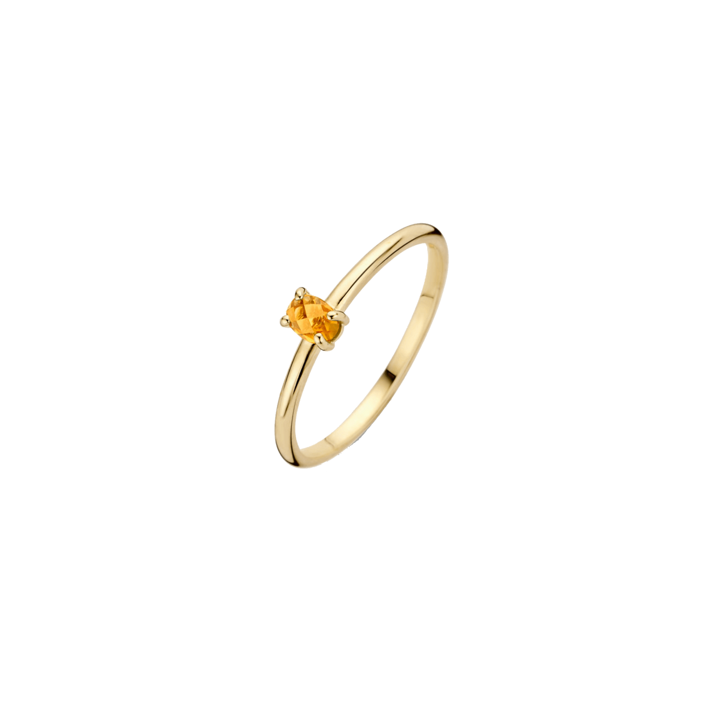Ring mit ovalem Citrin
