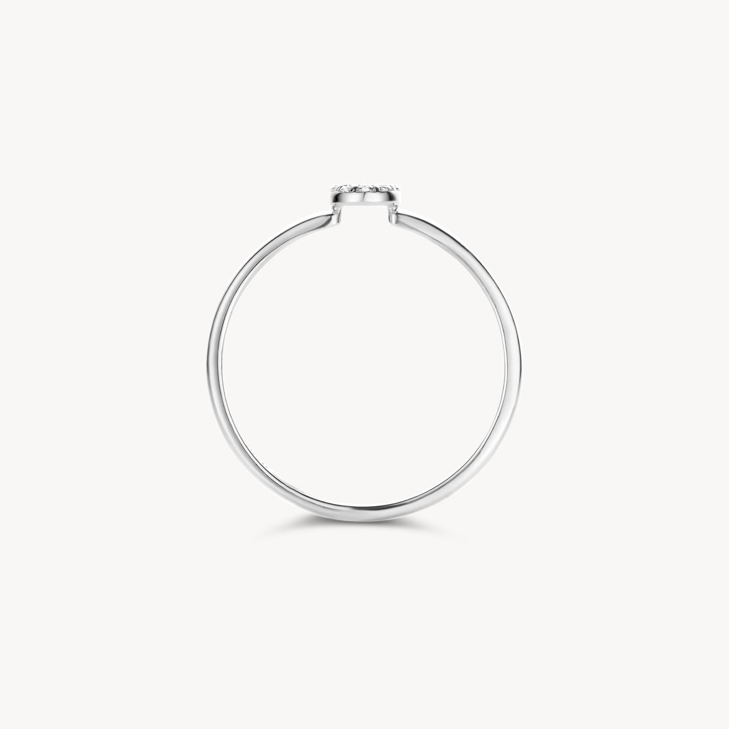 Ring mit Kreis aus Pavé-Zirkonia