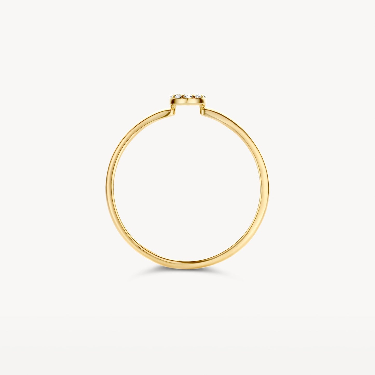 Ring mit Kreis aus Pavé-Zirkonia