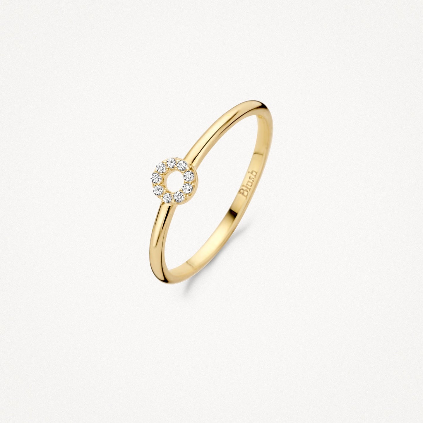 Ring mit Kreis aus Pavé-Zirkonia