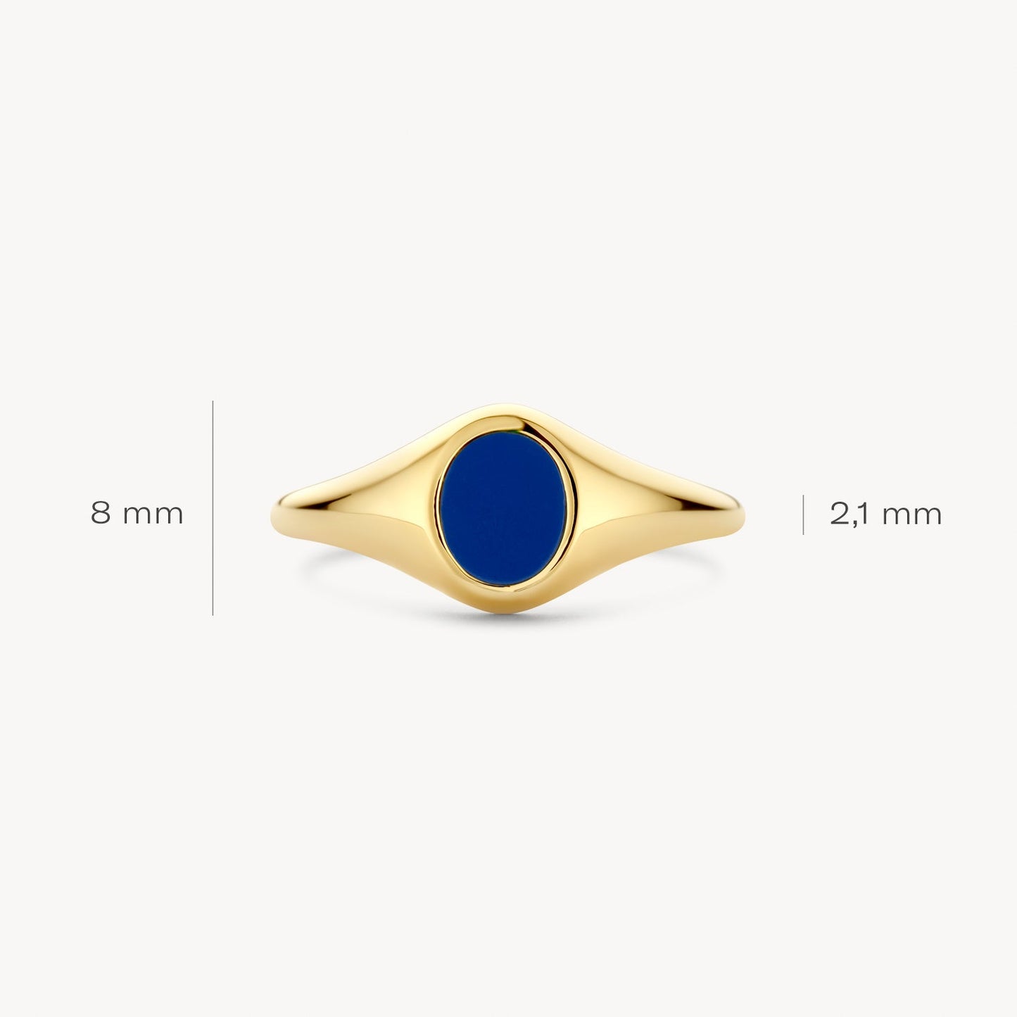 Ring mit eingelassenem Lapislazuli