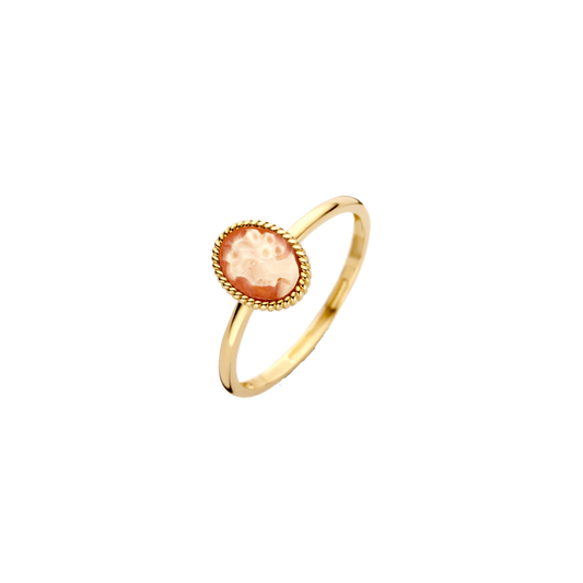 Ring mit Kamee in Kordeloptik - PERDONA
