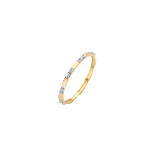Ring mit unterbrochener Pavé-Fassung - PERDONA