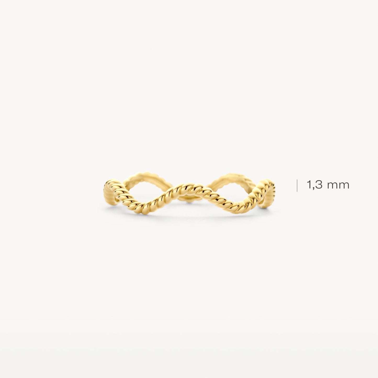 Ring im Wellendesign mit Kordeloptik