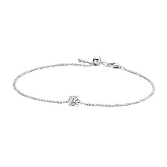 Armband mit Zirkonia 585 Weißgold - PERDONA