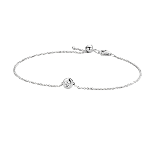 Armband mit Zirkonia in glatter Fassung - PERDONA