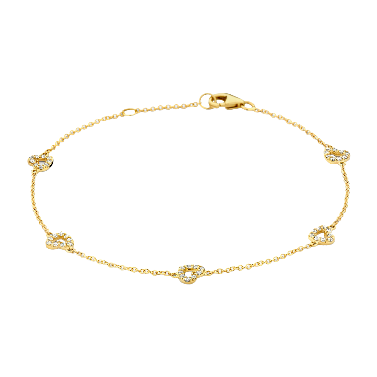 Armband mit herzförmigen Elementen