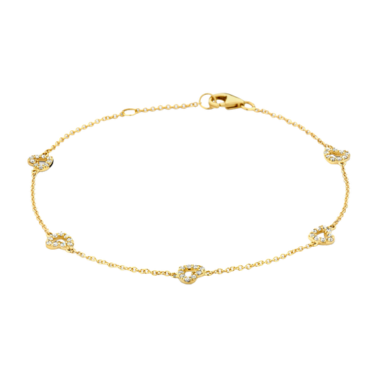 Armband mit herzförmigen Elementen - PERDONA