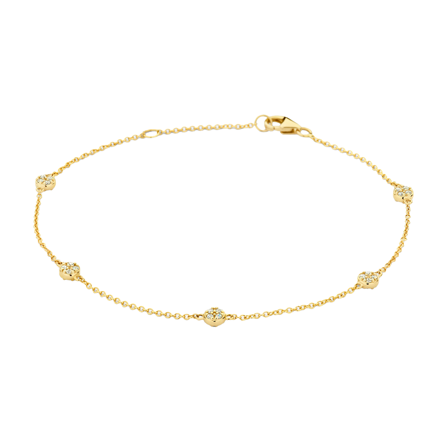 Armband mit runden Elementen und Pavé-Zirkonia
