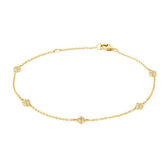 Armband mit runden Elementen und Pavé-Zirkonia - PERDONA