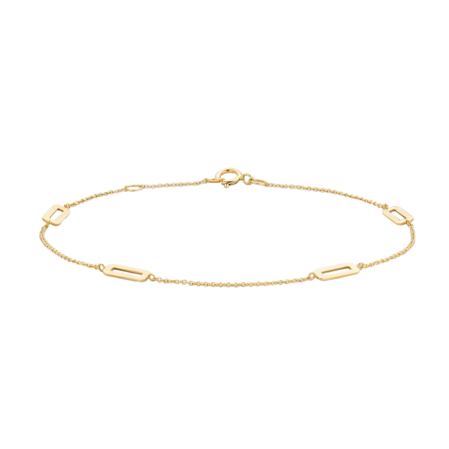 Armband mit flachen Gliederelementen