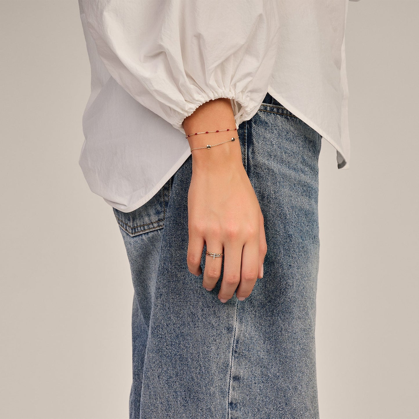 Armband mit runden Plättchen