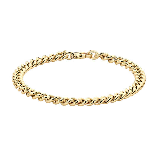 Armband mit breiten Gourmetgliedern - PERDONA