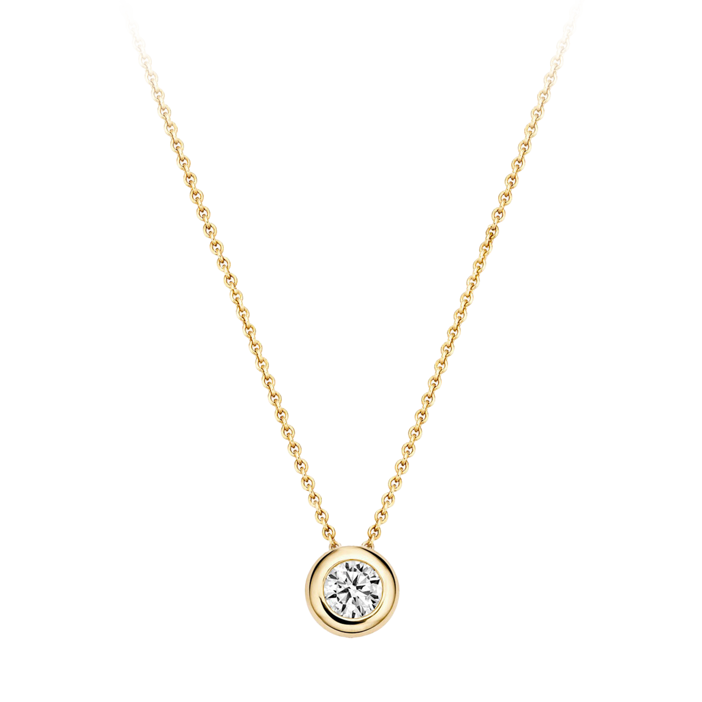Halskette mit Zirkonia 585 Gold