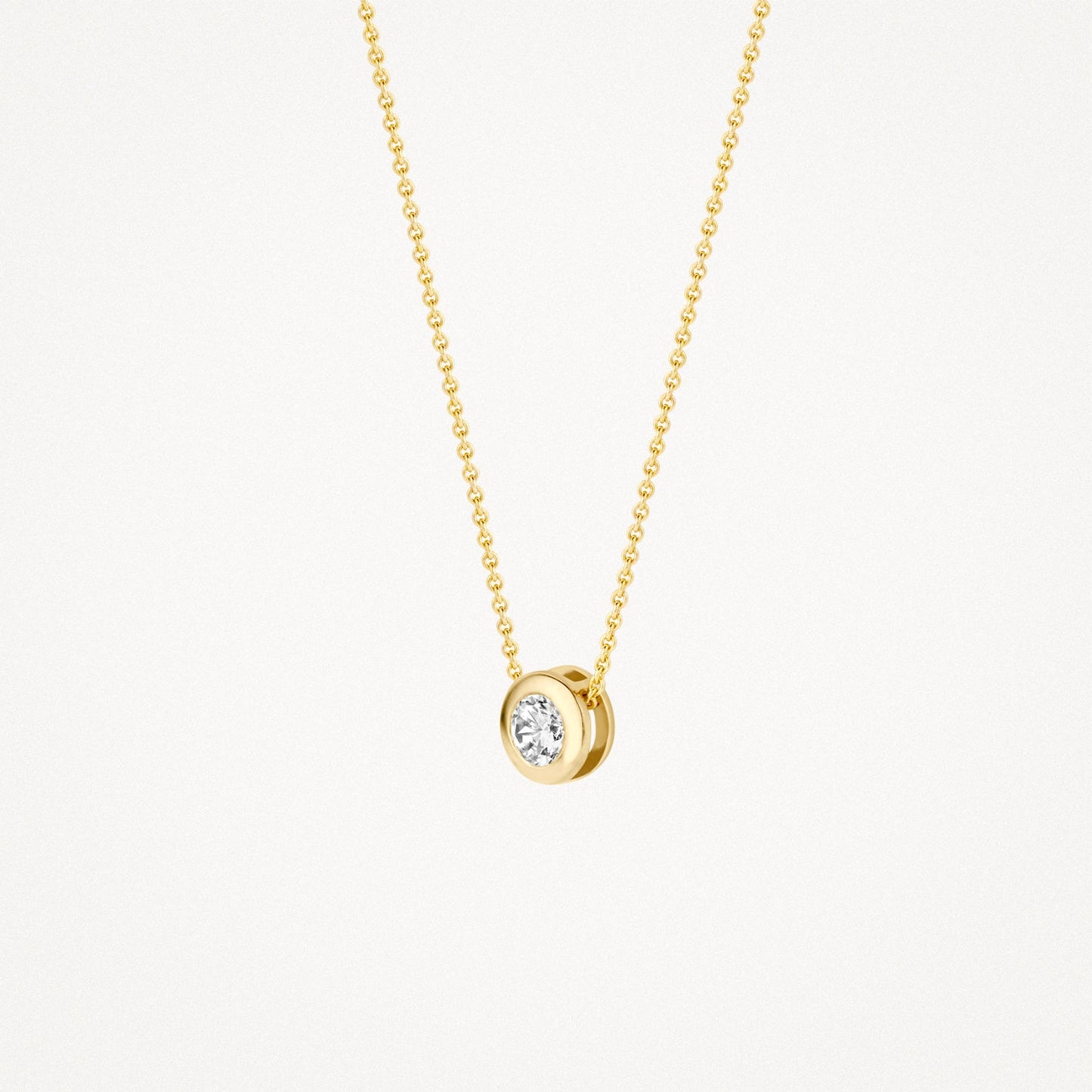 Halskette mit Zirkonia 585 Gold