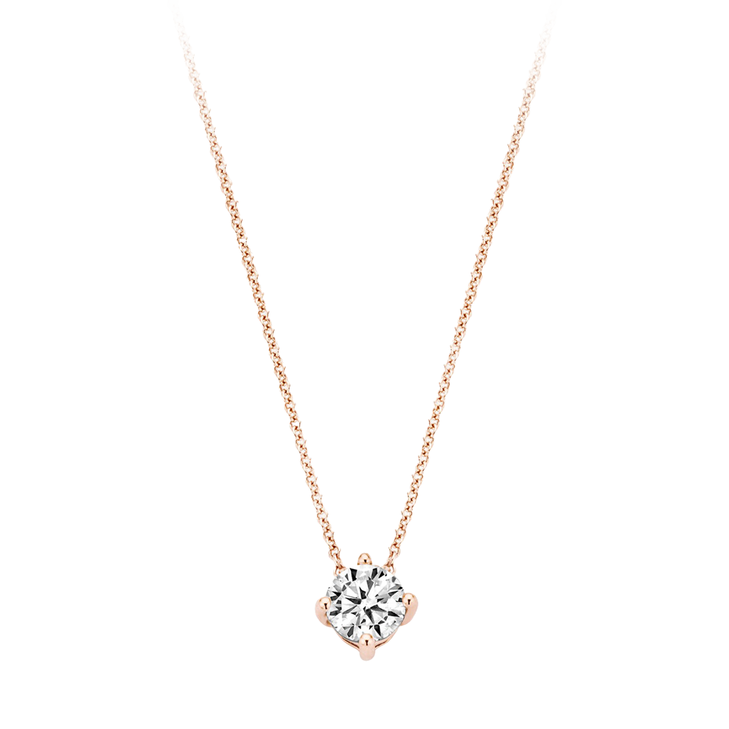 Halskette mit Zirkonia 585 Roségold