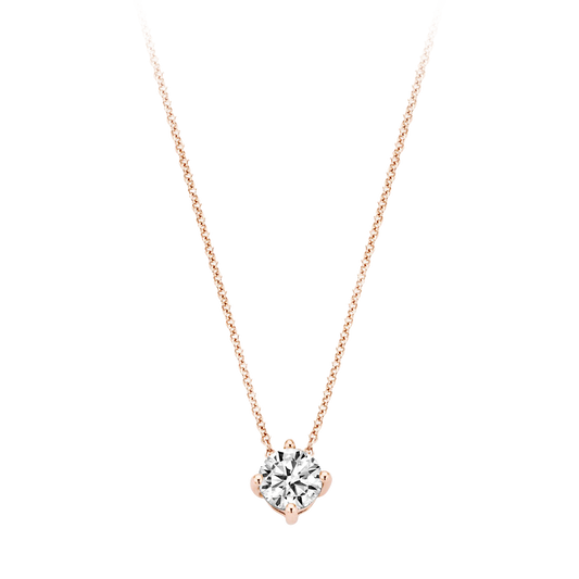 Halskette mit Zirkonia 585 Roségold - PERDONA