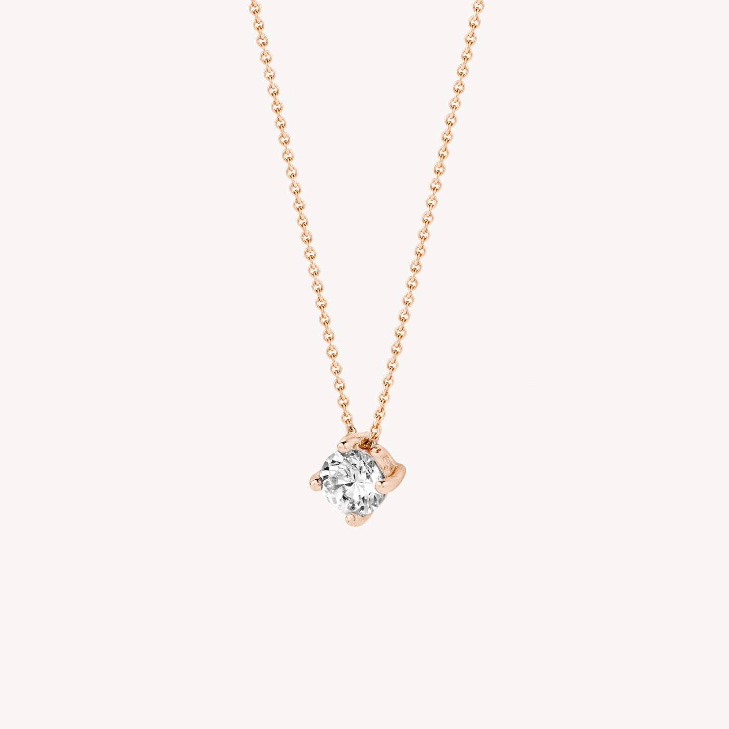 Halskette mit Zirkonia 585 Roségold