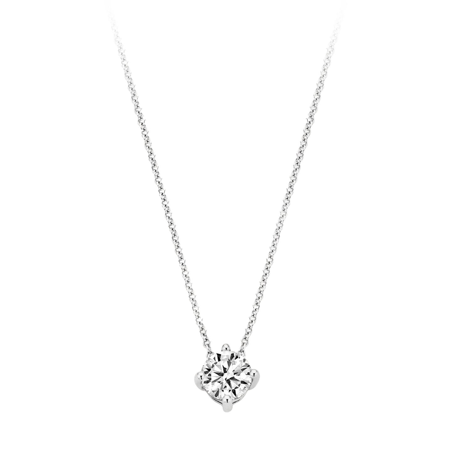 Halskette mit Zirkonia 585 Weißgold