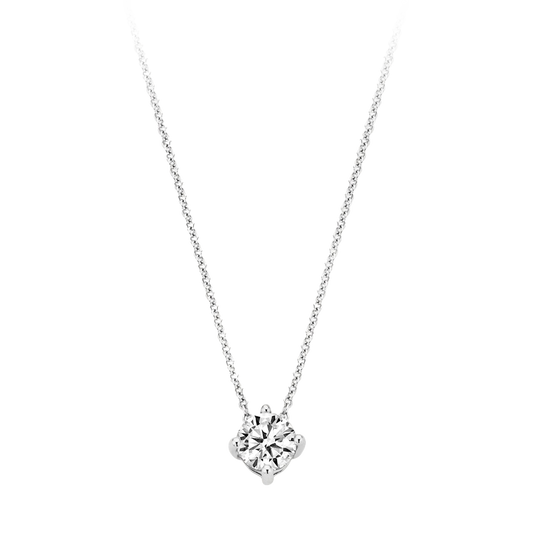 Halskette mit Zirkonia 585 Weißgold - PERDONA