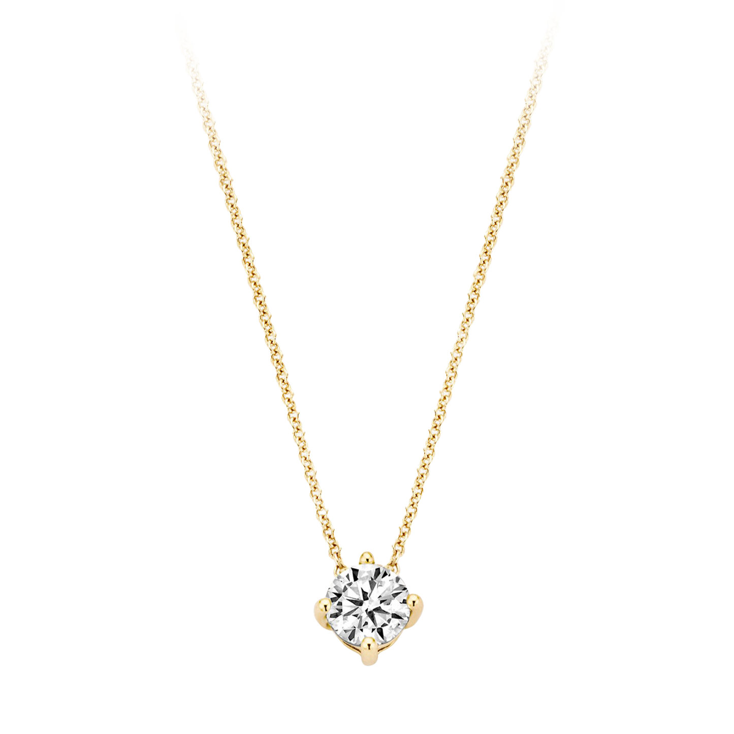 Halskette mit Zirkonia 585 Gelbgold