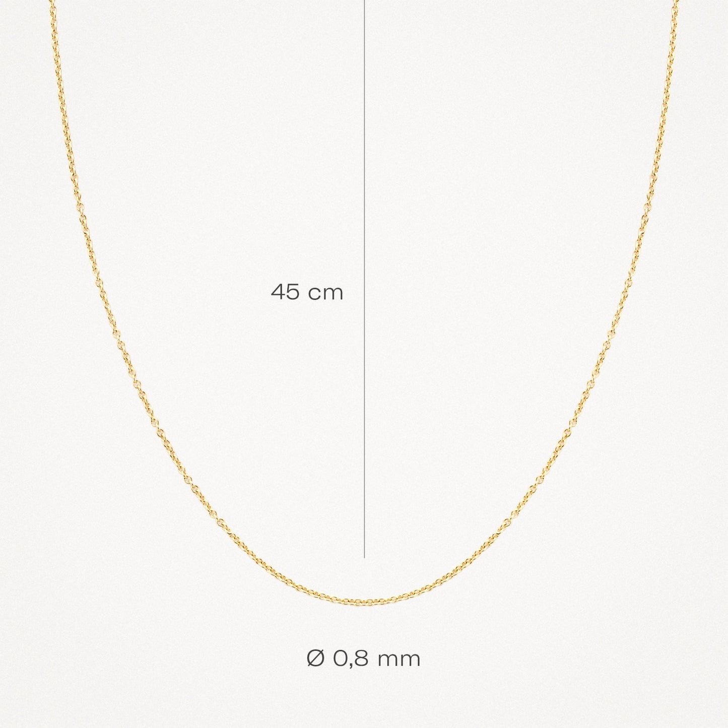 Feine Halskette aus 585 Gold