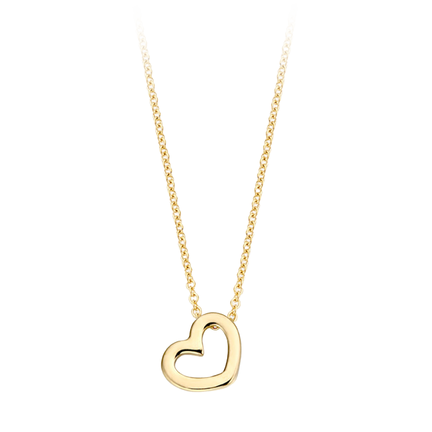 Halskette mit Herz aus 585 Gold