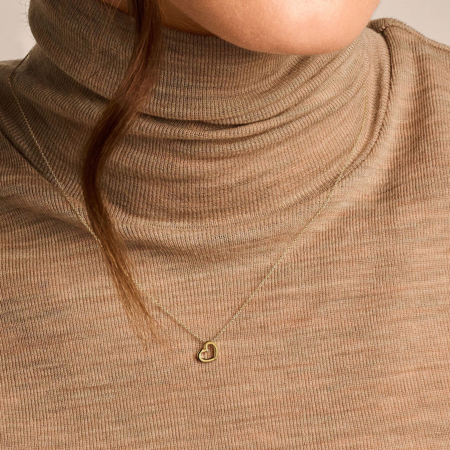 Halskette mit Herz aus 585 Gold