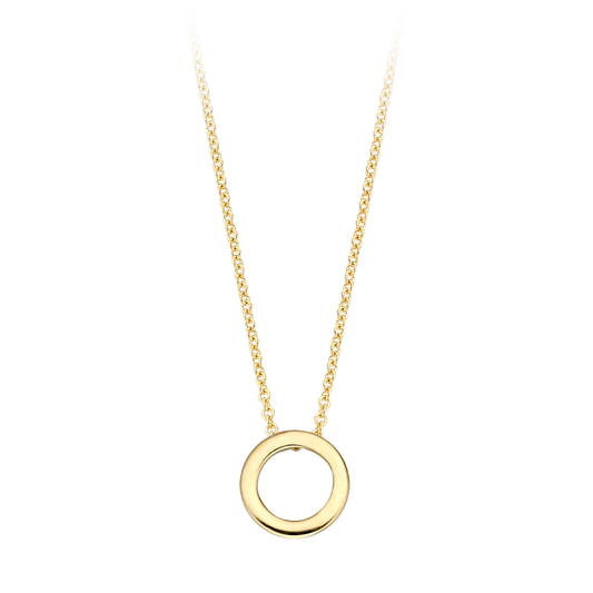 Halskette mit Ring aus 585 Gold - PERDONA