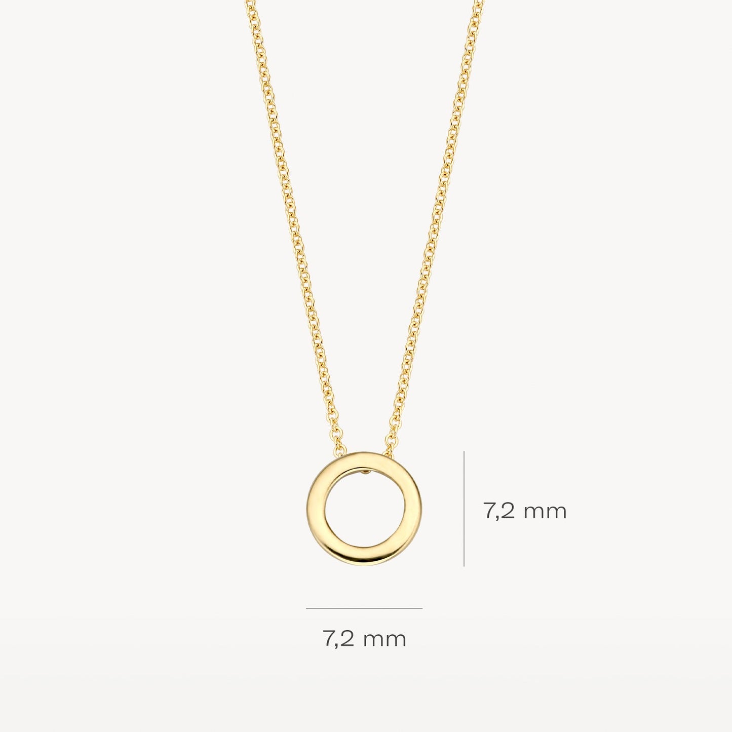 Halskette mit Ring aus 585 Gold
