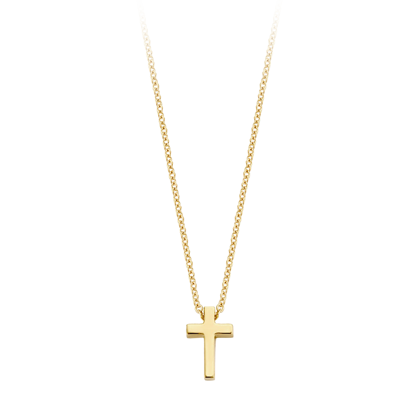 Halskette mit Kreuz aus 585 Gold