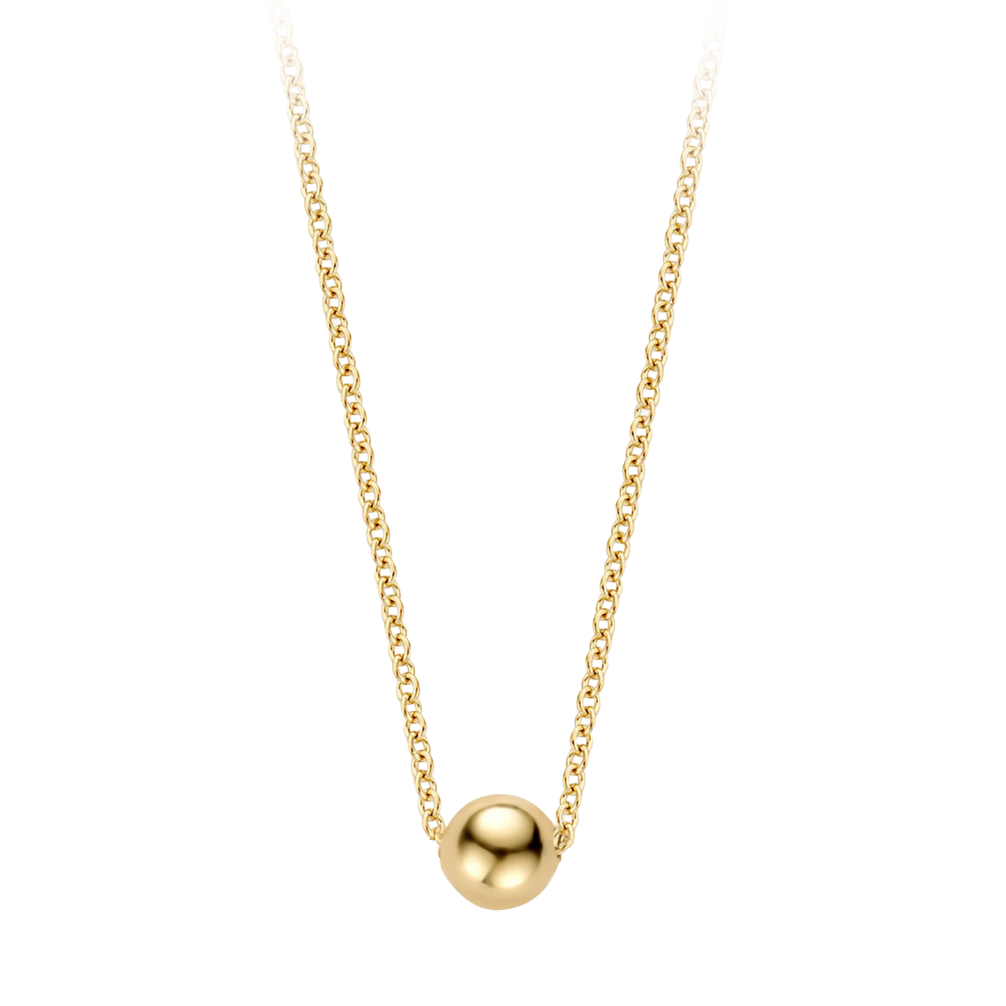 Halskette mit Kugel aus 585 Gold