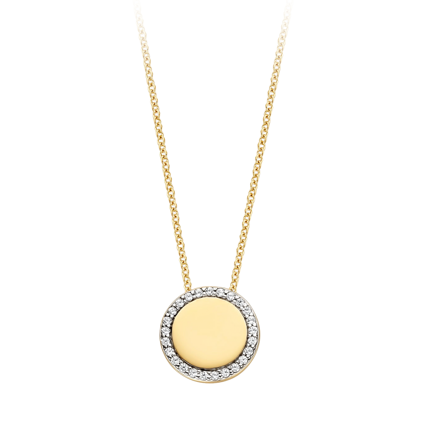 Halskette mit Medaillon aus 585 Gold