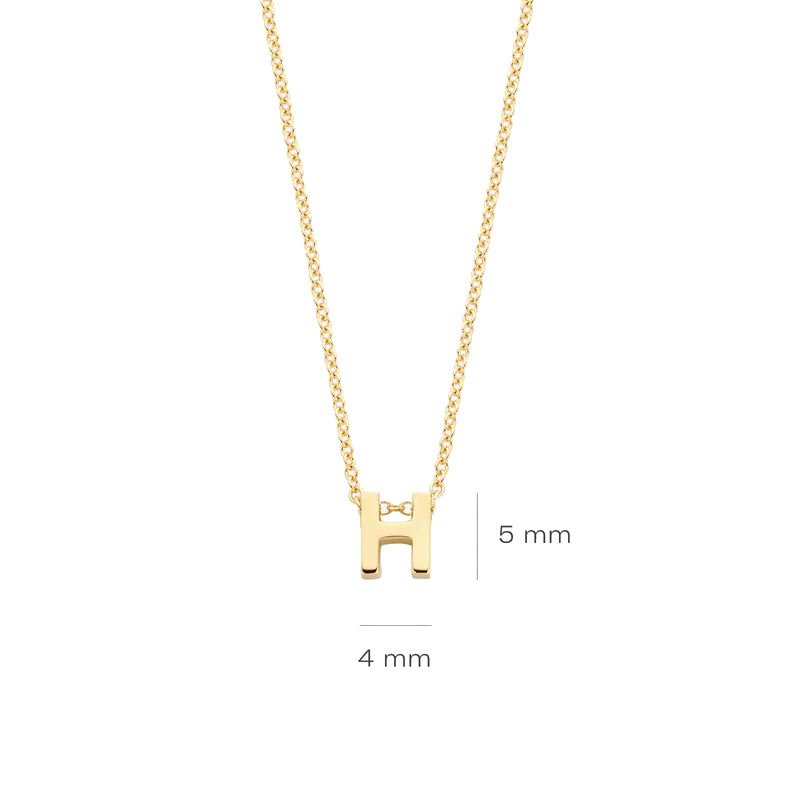 Gelbgoldenes H - PERDONA
