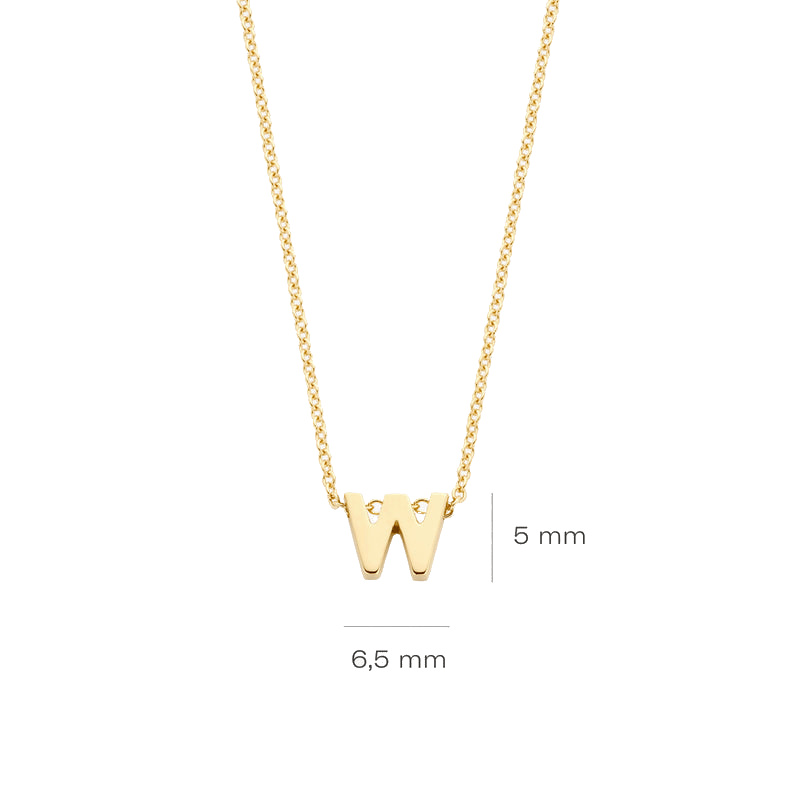 Gelbgoldenes W - PERDONA